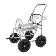 Load image into Gallery viewer, Amocart Hose Reel Cart 250ft Heavy Duty Garden Water Yard Planting w/ Basket Effortless Roll-up Versatile Application Steel