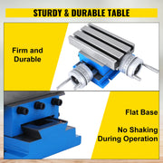 Bild in Galerie-Viewer laden, Amocart Milling Working Table 7.3 X 4 Inch Worktable Compound Slide Table for All Drill Stands Bench Drilling Milling Machine