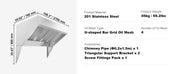 Charger l'image dans la visionneuse de galerie, Amocart 4/5/6/7/8/9FT Commercial Exhaust 201 Stainless Steel Concession Hood Under Cabinet Range Hood Kitchen Vent Hood Sliver