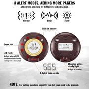 Load image into Gallery viewer, Amocart Restaurant Pager System Wireless Long Range Lineup Waiting Queue Signal Guest Customer Calling Beepers for Food Truck