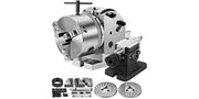 Load image into Gallery viewer, Amocart Dividing Head 5Inch 3 Jaw Precision Semi Universal Dividing Head for Milling Machine Rotary Table Tailstock Milling Set