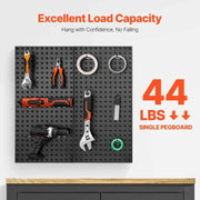 Load image into Gallery viewer, Amocart 24 x 12in 2/4pcs Metal Pegboard Panels Wall Organizer with Hooks Accessories for Garage Tool Storage Craft Room Home