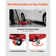 Load image into Gallery viewer, SucceBuy 3 Ton Low Profile Floor Jack Aluminum Racing Floor Jack with Dual Pistons Quick Lift Pump for Sports Car SUV Pickup - AMOCART