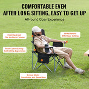 Bild in Galerie-Viewer laden, Amocart Outdoor Camping Chair 350lbs High Load Ultralight Folding Chair Portable Beach Hiking Picnic Travel Seat Fishing Tool