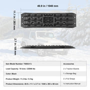 Load image into Gallery viewer, 10 TON Traction Boards with PP Material Recovery Boards for Off-road Vehicle Car Pickup SUV RV Pair Tire Traction Mats