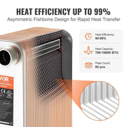 Load image into Gallery viewer, Amocart Heat Exchanger 5"x 12" 80 Plates Brazed Plate Stainless Steel For Floor Heating Water Heating Snow Melting Beer Cooling