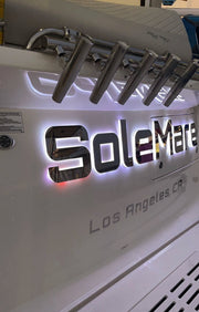 Load image into Gallery viewer, Custom Yacht Boat Letters Seawater Resistant Boat Name Sign Led Vessel Name Sign 3D Illuminated Stainless Steel Signage