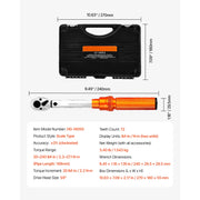 Load image into Gallery viewer, SucceBuy Torque Wrench Set Drive Click Torque Wrench Dual-Direction Adjustable Mechanical Dual Range Scales Torque Wrench Kit