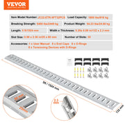 Load image into Gallery viewer, SucceBuy Universal E-Track Tie-Down Rail Kit W/ 8 Steel Rails 2 Single Slots 8 O-Rings Tie-Offs Trailer Car Securing Accessories