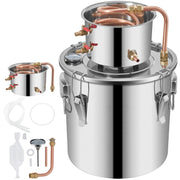 Load image into Gallery viewer, 3 Gal Alcohol Distiller Moonshine Still Stainless Copper DIY Home Brew Water Wine Essential Oil Brewing Kit