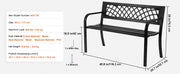 Charger l'image dans la visionneuse de galerie, SucceBuy Outdoor Wooden Metal Garden for Outdoors 480 lbs Load Capacity Bench Outdoor Garden Park