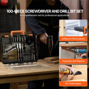 Bild in Galerie-Viewer laden, Amocart 70/100/101/246/318 PCs Drill Bit Set Screwdriver Bit Set Suitable Drilling and Screw Driving Drill Combo Bit Sets