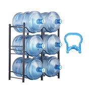 Bild in Galerie-Viewer laden, Amocart 3/4/5 Tiers Water Jug Holder Iron Water Bottle Holder Double/Single Row Easy Installation for Kitchen Office Livingroom