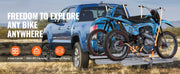 Load image into Gallery viewer, SucceBuy Motorcycle Carrier 2-Bike 600LBS Aluminum Motorcycle Carrier Hitch Mount, Loading Ramp Scooter Dirt Bike Trailer Hauler
