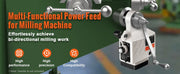 Load image into Gallery viewer, Amocart Z-Axis Power For Milling Hine 450 In-Lb Torque 0-200RPM Adjustable Rotate Speed 120V Table Feed Mill Feeder