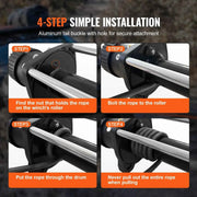 Load image into Gallery viewer, Amocart 26500/32000 lbs Synthetic Winch Rope Truck Boat Replacement Line Cable Rope W/ Forged Hook ATV Car Outdoor Accessories