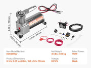 Load image into Gallery viewer, SucceBuy Air Shock Controller Kit 12V Air Compressor System Air Ride Suspension Compressor Kit w/ Single Path System for Truck - AMOCART