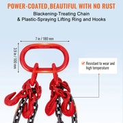 Bild in Galerie-Viewer laden, Amocart Chain Sling 5/16in X 5 Ft Lifting Chains with Hooks G80 Engine Chain Hoist Lifts Lifting Sling Chains for Engine Hoist