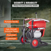 Bild in Galerie-Viewer laden, Amocart Drain Cleaner Machine 120FT 6/5 Inch 1100W Electric Sewer Snake Auger Manual Feed CW/CCW Control Pipe Cleaning Machine