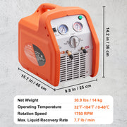Load image into Gallery viewer, SucceBuy 3/4 1HP Refrigerant Recovery Machine Portable AC Recovery Machine 60Hz Recovery Machine HVAC for Car Air Conditioning