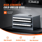 Load image into Gallery viewer, Amocart Steel Drill Dispenser Organizer Cabinet Storage Drill Bit Dispenser Cabinet Three-Drawer Drill Bit Organizer Cabinet