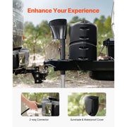 Bild in Galerie-Viewer laden, Amocart 5000Lbs Electric Trailer Jack RVs Power Tongue Jack with 2 Way Connector & Crank Handle 10"-28.3" Lift for Camper