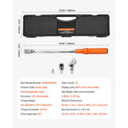 Load image into Gallery viewer, SucceBuy Torque Wrench Set Drive Click Torque Wrench Dual-Direction Adjustable Mechanical Dual Range Scales Torque Wrench Kit