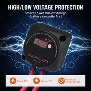 Load image into Gallery viewer, Amocart Dual Battery Isolator Kit 12V 140Amp / 12V/24V 250 AMP VSR Voltage Sensitive Relay & LCD Screen for ATV UTV RV Camper