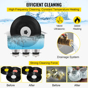 Load image into Gallery viewer, SucceBuy 6L Knob Ultrasonic Vinyl Record Cleaner Portable Washing Machine Ultrasound Dishwasher Contact Lenses Dental Jewelry