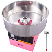 Load image into Gallery viewer, SucceBuy Electric Cotton Candy Machine Commercial Floss Maker with Stainless Steel Bowl Sugar Scoop Drawer for Birthday Party - AMOCART