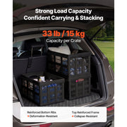 Load image into Gallery viewer, Amocart 45L 3PCS Plastic Collapsible Storage Bins Stackable Folding Storage Crates Space-Saving Containers for Home Organizing