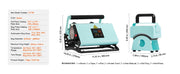 Bild in Galerie-Viewer laden, Amocart Hat Press Machine Mini Hat Heat Press for Caps Cap Heat Press Machine Safety Base and Glove Automatic Shut-Off Purple