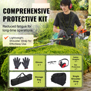 Load image into Gallery viewer, SucceBuy 26CC 5-in-1 Multi-Functional Trimming Tools Gas Hedge Trimmer Weed Eater String Trimmer Edger Pole Saw Chainsaw Pruner