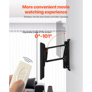 Charger l'image dans la visionneuse de galerie, Amocart Motorized TV Wall Mount for 32 to 55/65/70 Inch Adjustable TV Mount Bracket w/ Max VESA 24 x 16/24 in Up to 88-132 lbs