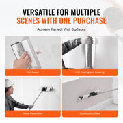 Load image into Gallery viewer, Amocart Drywall Skimming Blade Set 10/16/24/32/40 inch Skimming Blades + 34-81.6 in Extension Handle Pole Stainless Steel Knife