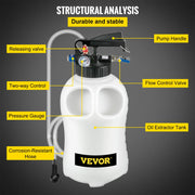 Load image into Gallery viewer, SucceBuy Transmission Fluid Pump 2 Way Manual ATF Refill System Dispenser Oil and Liquid Extractor 10 Liter Large Capacity - AMOCART
