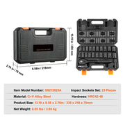 Load image into Gallery viewer, Amocart 1/2" 3/8" Drive Impact Socket Set 23/33/34/48/65 PCs Deep Socket Set SAE Metric Cr-V Cr-Mo Alloy Steel for Auto Repair