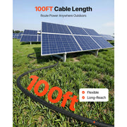 Load image into Gallery viewer, SucceBuy 30FT/50FT/100FT Solar Panel Extension Cable with Flame Retardant Protective Sleeving Female and Male Connectors for RV
