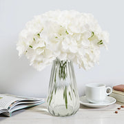 Charger l'image dans la visionneuse de galerie, Amocart Artificial Flowers Real Looking White Silk Fake Hydrangea Bulk Faux Bridal Shower with Stem for DIY Wedding Bouquets