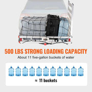 Load image into Gallery viewer, Amocart 47/53/60 in Hitch Cargo Carrier 400/500lb Capacity Trailer Hitch Mount Aluminum Cargo Basket for Truck Pickup Camping