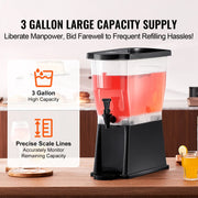 Load image into Gallery viewer, Amocart Beverage Dispenser 3 Gallon Drink Dispenser for Parties Plastic Juice Dispenser w/ Stand Spigot Lid Iced Tea Dispenser