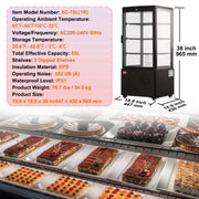 Charger l'image dans la visionneuse de galerie, Amocart 3.5/4.2/5/9.8 cft Refrigerated Display Case Large Commercial Pastry Display Refrigerator with LED Lighting for Bakery