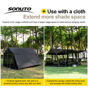Load image into Gallery viewer, Sonuto 210D Automatic Camping Tent Large Instant Pop-up Family Tent Waterproof Anti-Mosquito Sun Shelter for Outdoor Beach Park