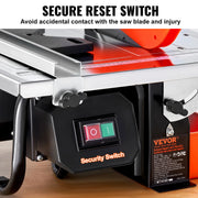 Load image into Gallery viewer, SucceBuy Wet Tile Saw 7-inch 65Mn Steel Blade 3500 RPM Induction Motor Tile Cutter Wet Saw Water Reservoir 0-45 Degrees Angle - AMOCART