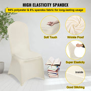 Load image into Gallery viewer, SucceBuy 100Pcs Wedding Chair Covers Stretch Polyester Spandex Slipcover Folding Flat Front Chair Covers for Hotel Dining Party