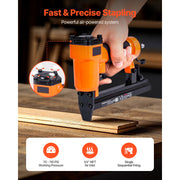 Load image into Gallery viewer, Amocart 22Gauge Pneumatic Staple Gun for 71Series Fine Wire Staples 9.1mm Crown 4-16mm Length 70-110PSI Air Staple Gun for Wood