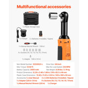 Load image into Gallery viewer, Amocart Cordless Ratchet Wrench Battery Powered Electric Wrench Set with Batteries Charger Sockets Adaptor and Carrying Case