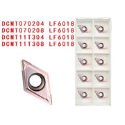 Load image into Gallery viewer, DCMT070204 DCMT11T304 VP15TF UE6020 Carbide Insert Internal Turning Tool High Quality CNC Turning Insert Cutting Lathe Tools