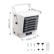 Load image into Gallery viewer, Amocart Electric Garage Heater Digital Fan Forced Wall with Remote Control Overheat Protection Hardwired Heater for Workshop