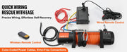 Load image into Gallery viewer, SucceBuy 13500lbs Electric Winch Car Truck Winch with 80ft Synthetic Rope Wireless & Wired Remote Control for Towing Off-Road